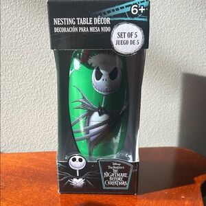 Disney Nightmare Before Christmas Jack Skel Nesting Table Decor Set of 5  NEW ✅